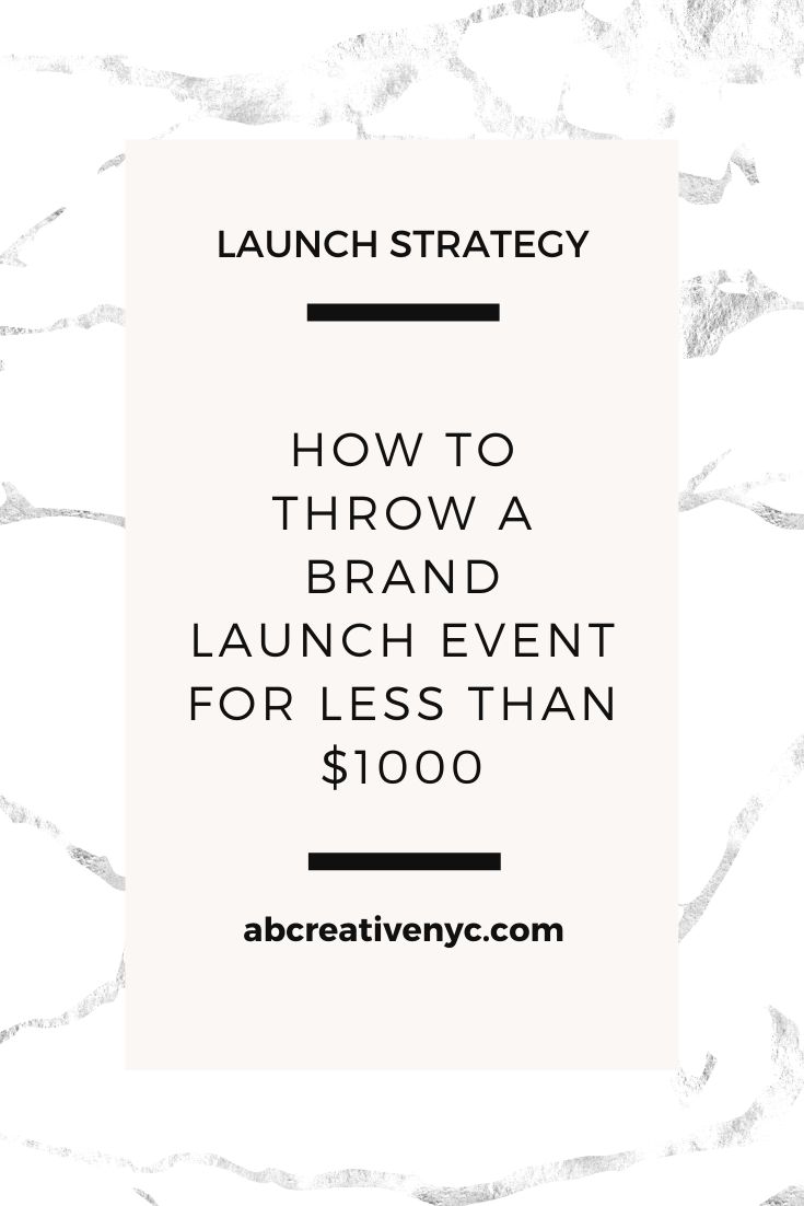 how to throw a brand launch event