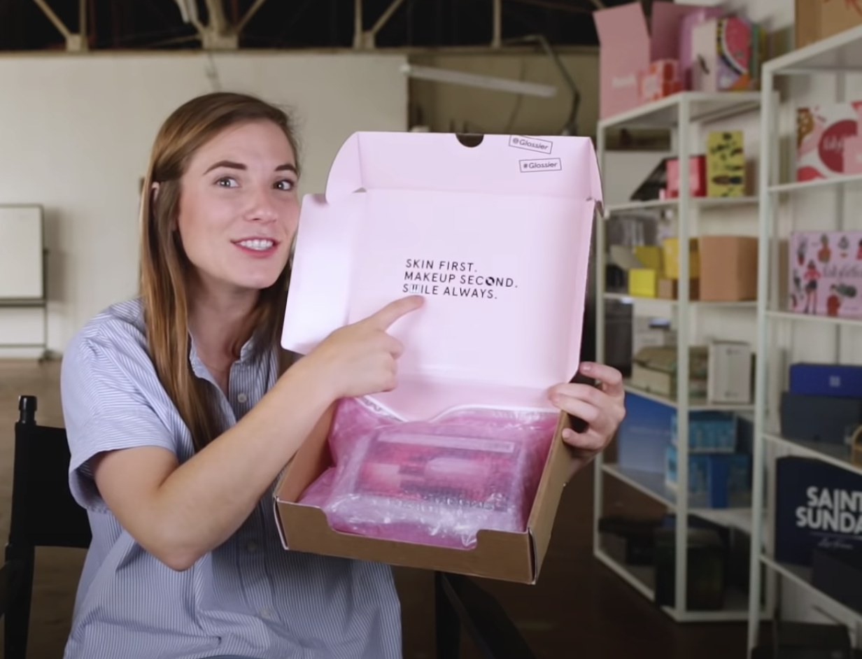 unboxing glossier brand strategy