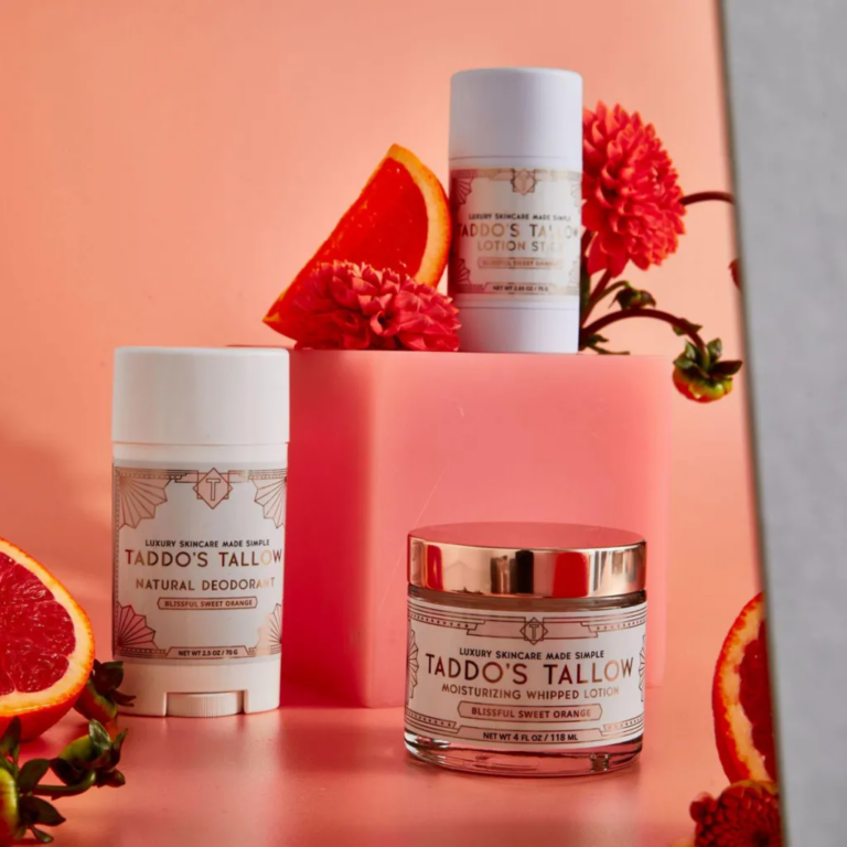 beauty holiday gift guide taddo's tallow products